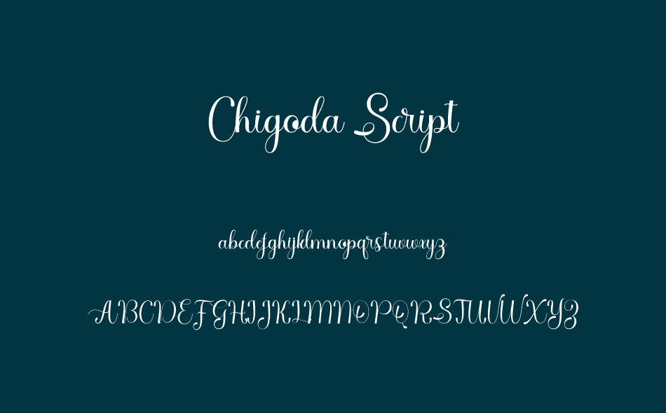 Chigoda Script font