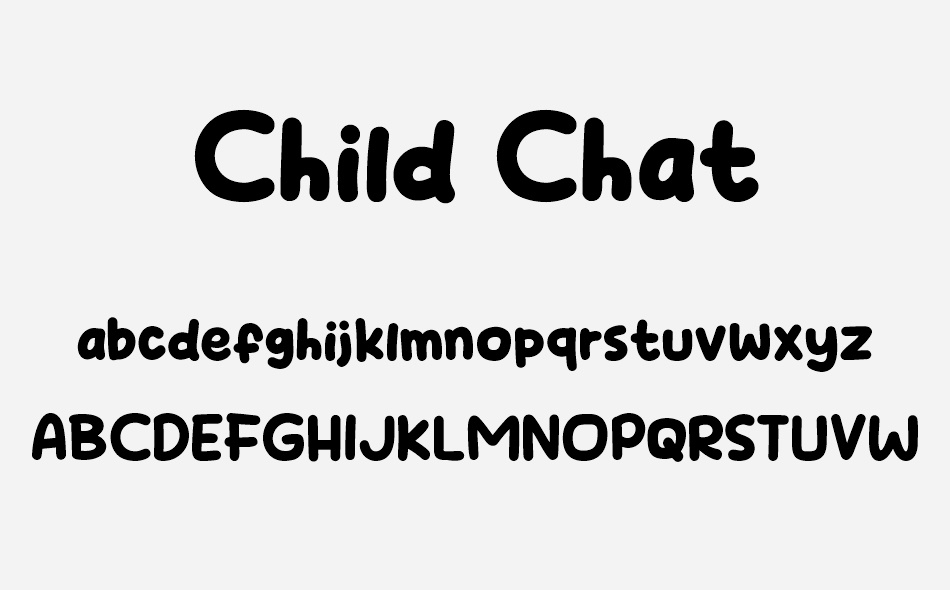 Child Chat font