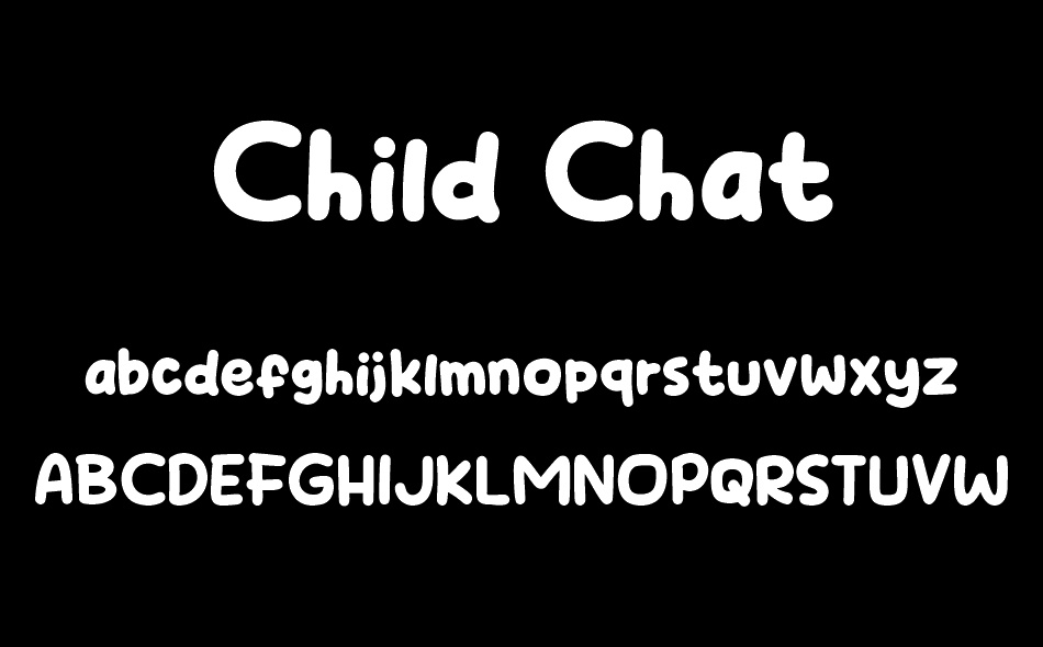 Child Chat font