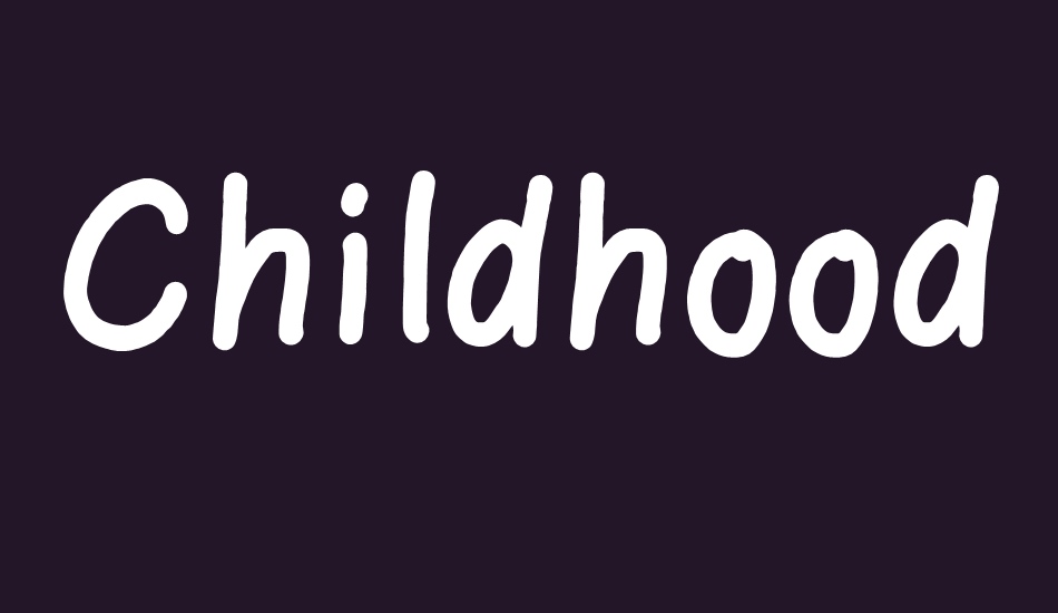 childhood-memories font big