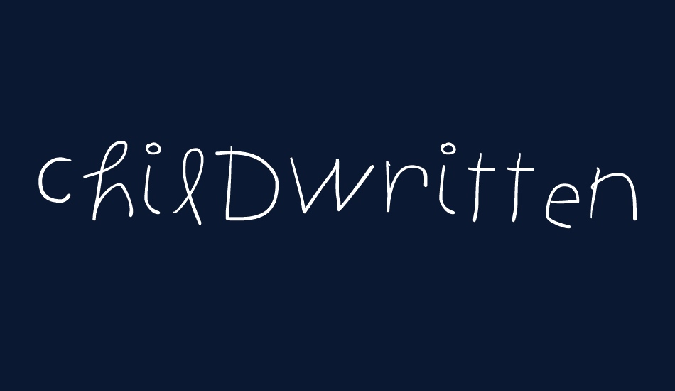 ChildWritten font big