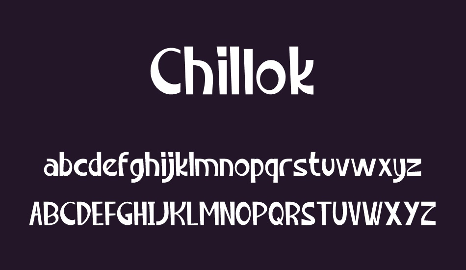 Chillok font