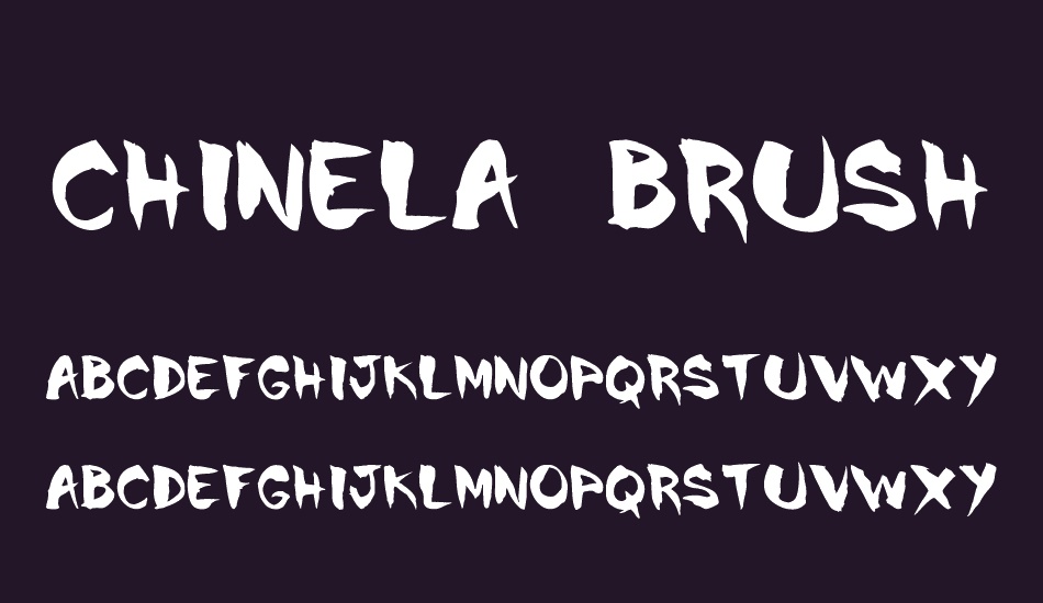 Chinela Brush font