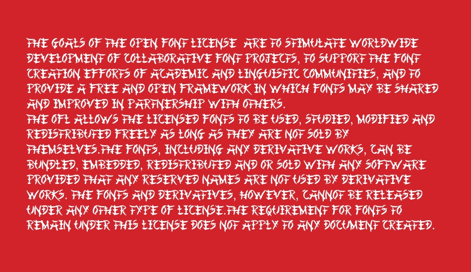 Chinese Asian Style font 1