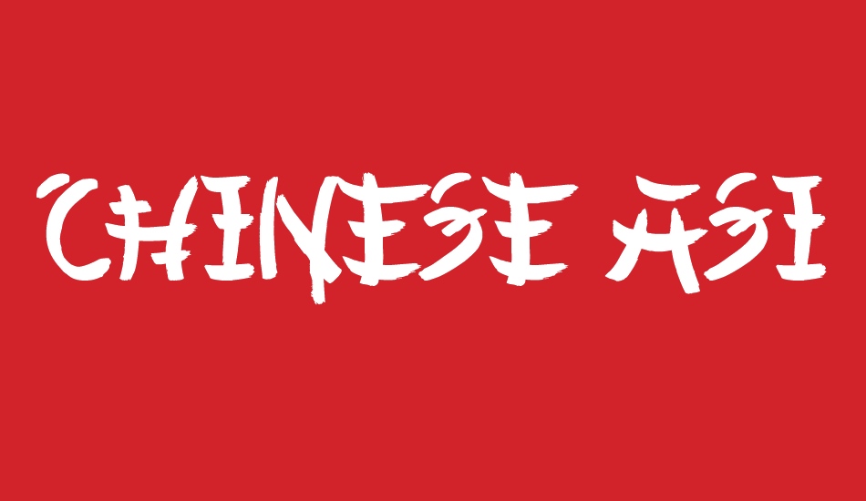Chinese Asian Style font big
