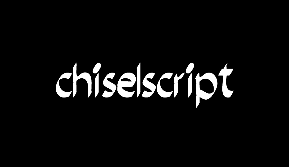 chiselscript font big