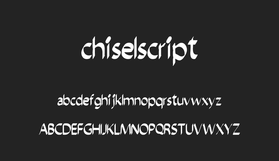 chiselscript font