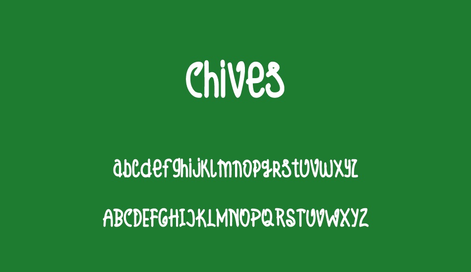 Chives font