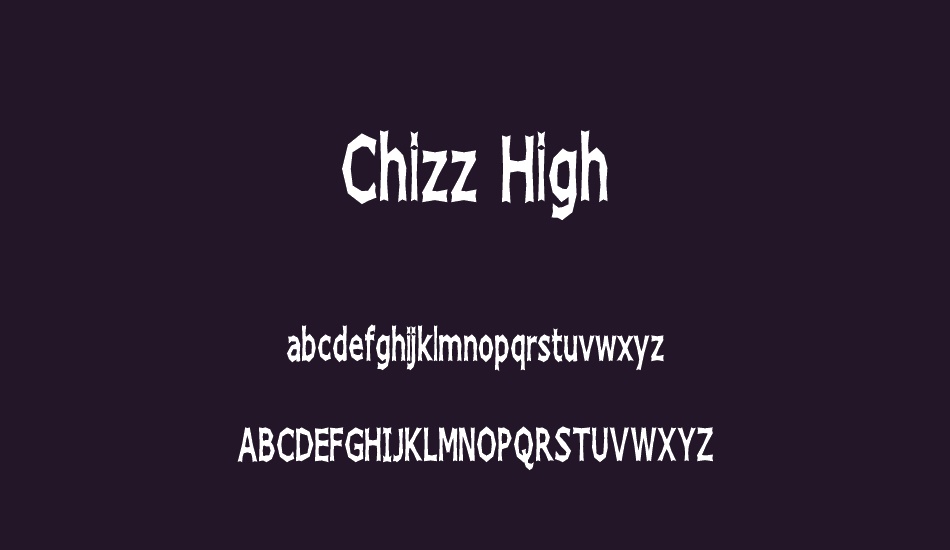 Chizz High font