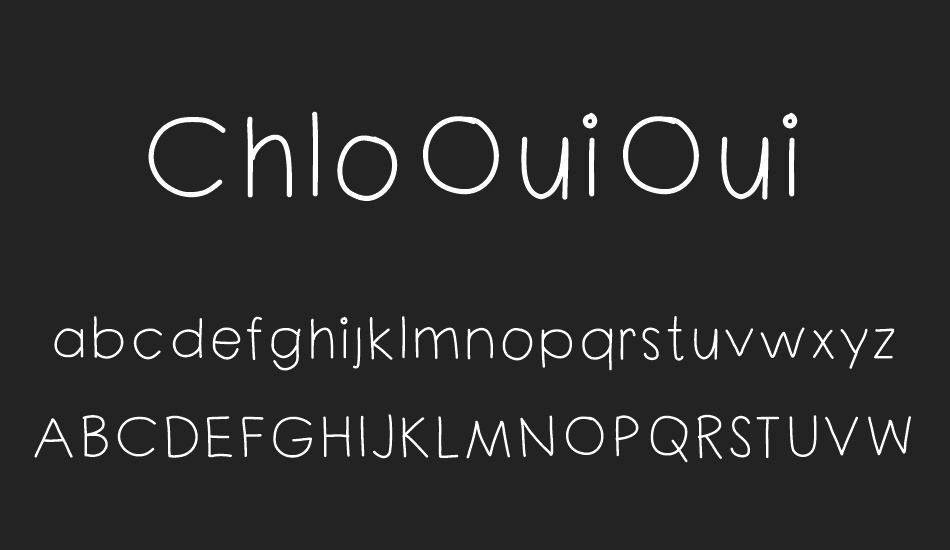 ChloOuiOui font