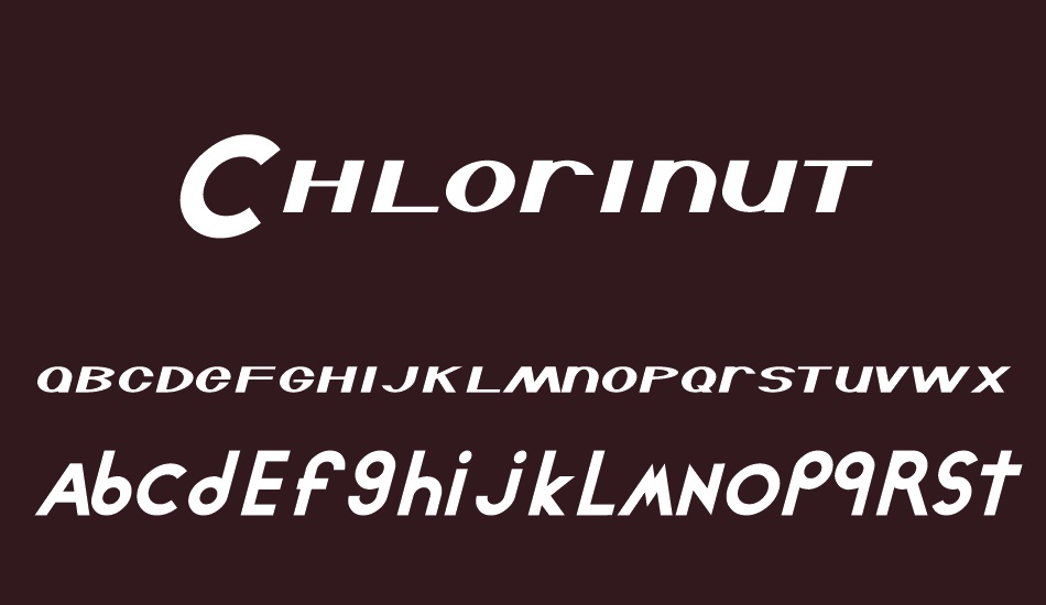 Chlorinut font