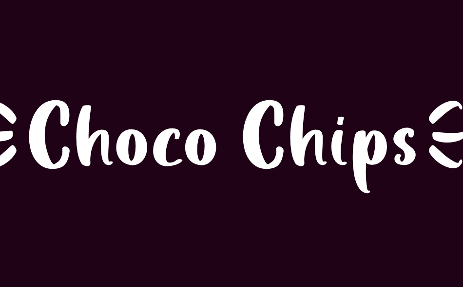 Choco Chips font big