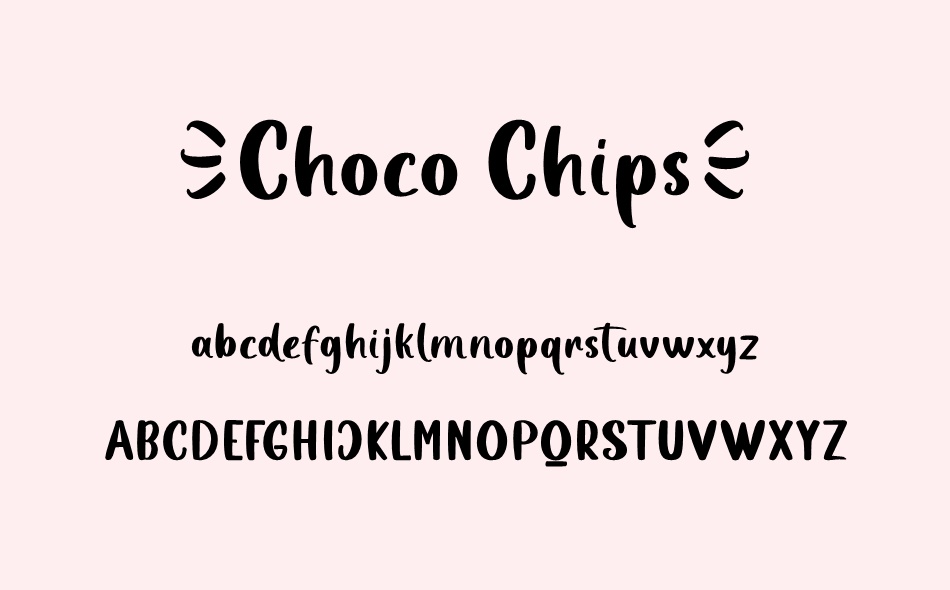 Choco Chips font