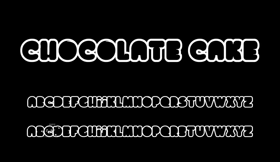chocolate cake font