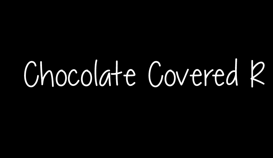 Chocolate Covered Raindrops font big