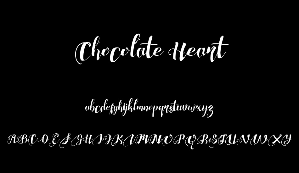 Chocolate Heart Free font