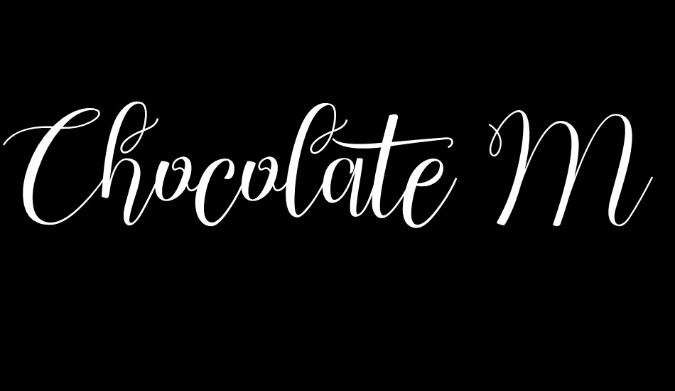Chocolate Milky Free Personal font big
