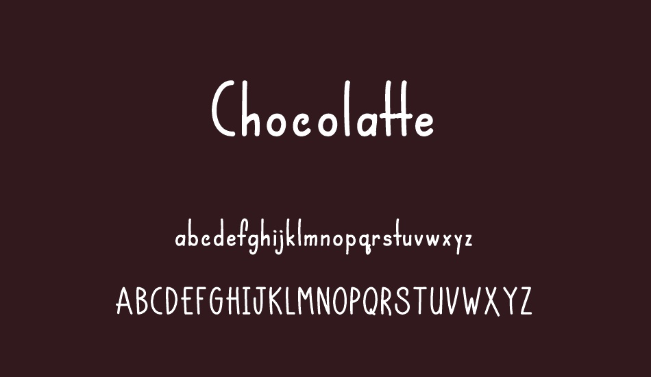 Chocolatte font