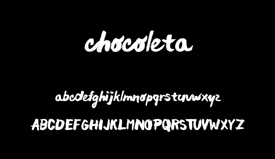 chocoleta font