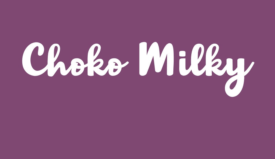 Choko Milky font big