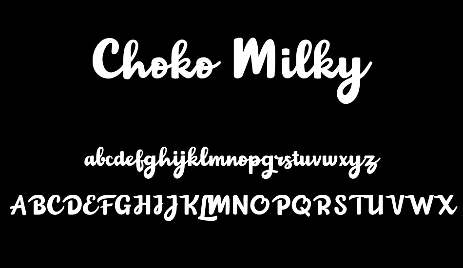 Choko Milky font