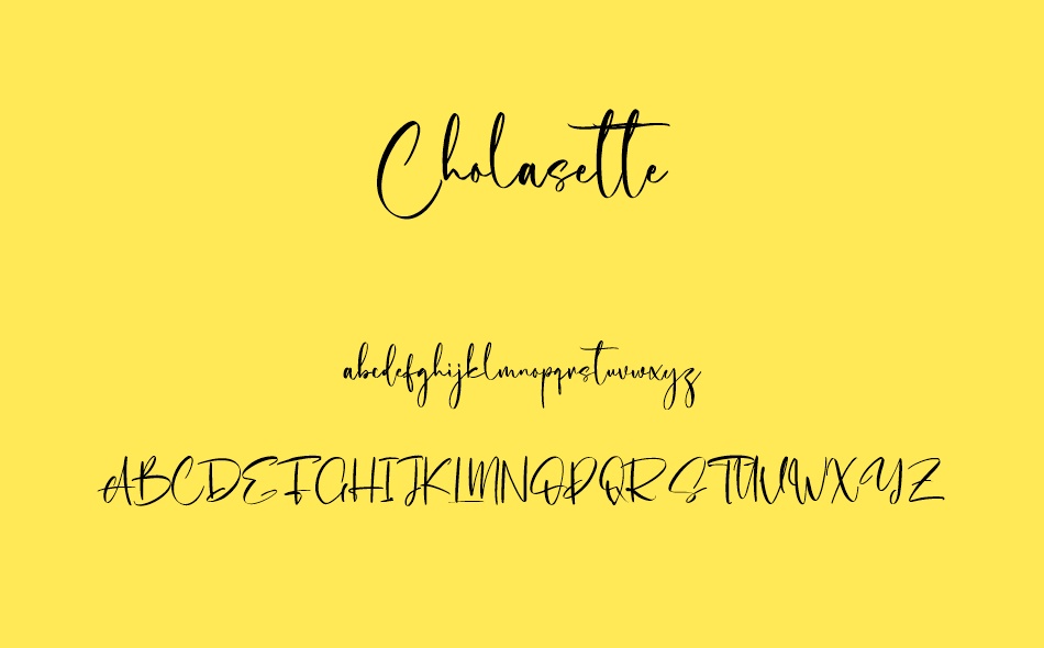 Cholasette font