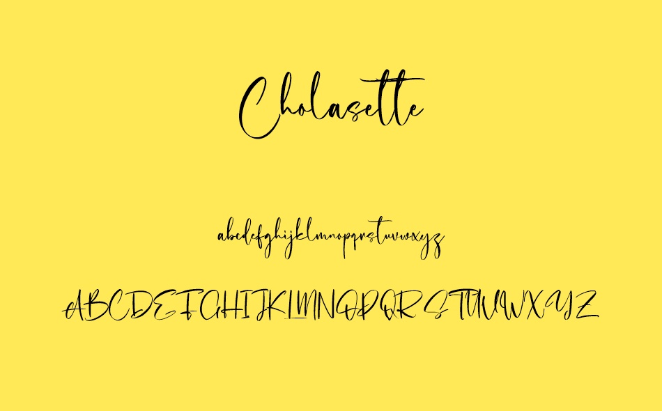 Cholasette font