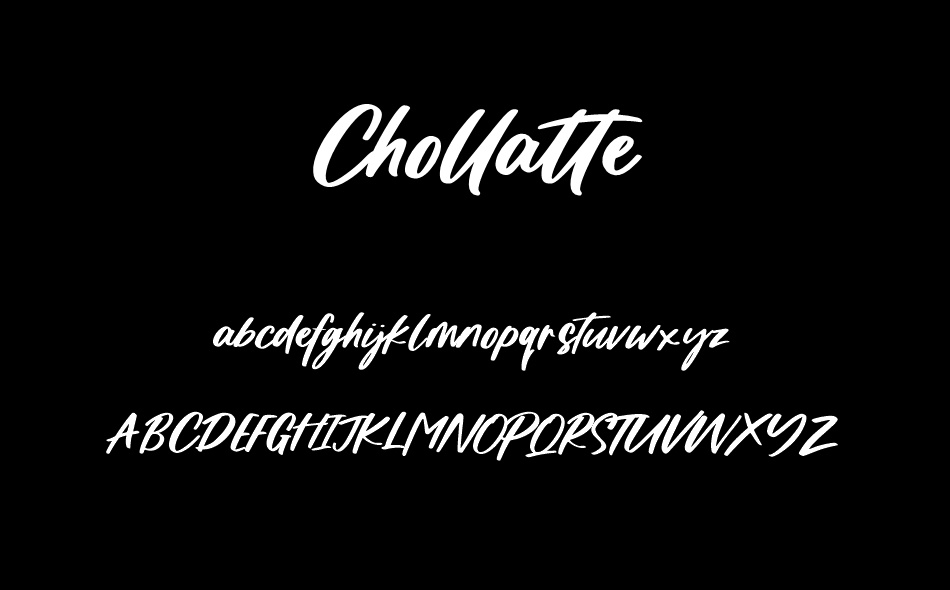 Chollatte font