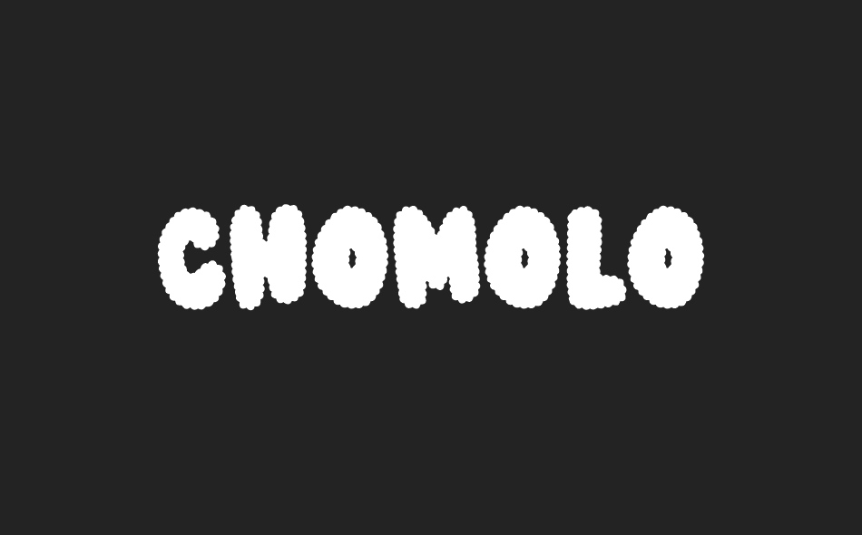 Chomolo font big