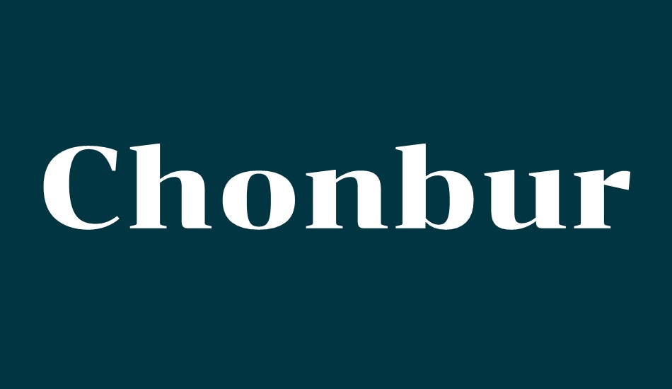 chonburi font big