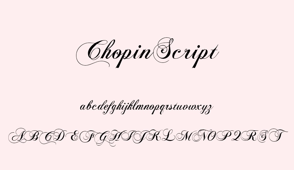 ChopinScript font