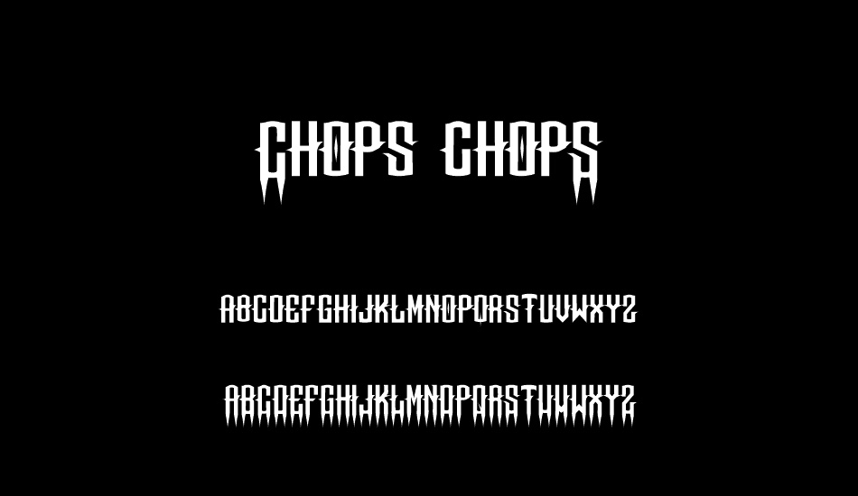 Chops chopS font