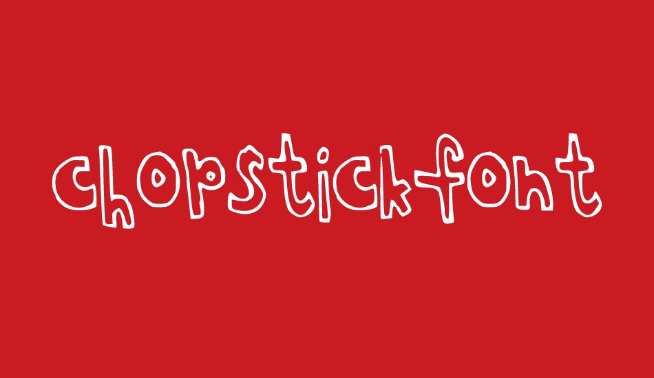 chopstickfont font big