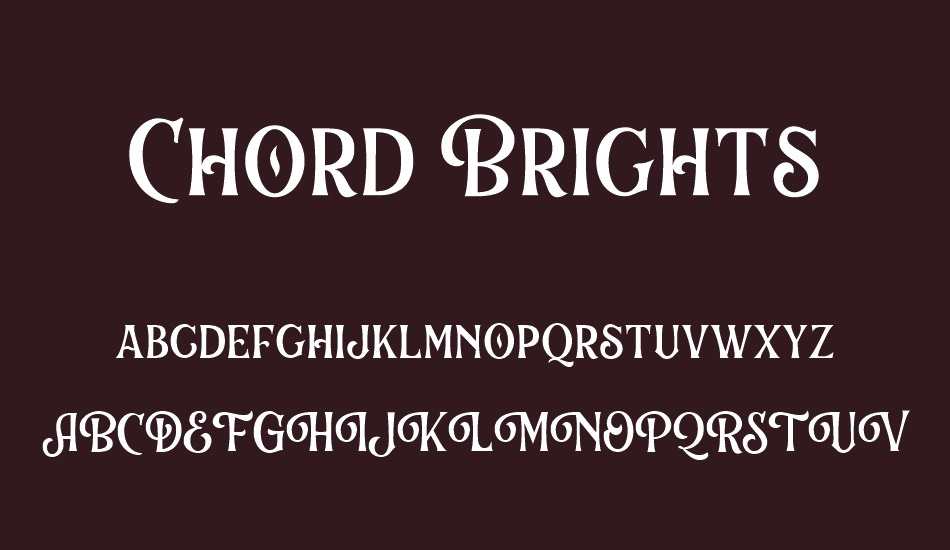 Chord Brights DEMO font