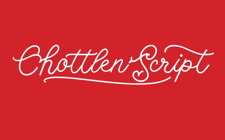 Chottlen Script font big