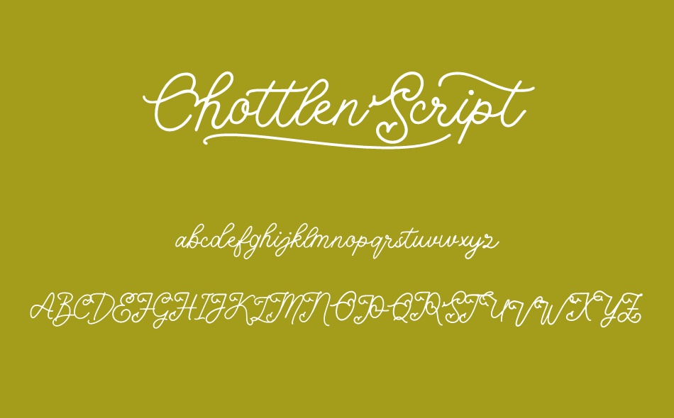 Chottlen Script font