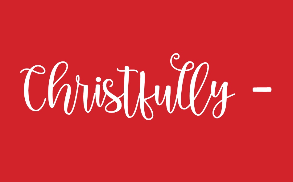 Christfully font big