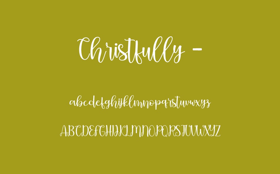 Christfully font