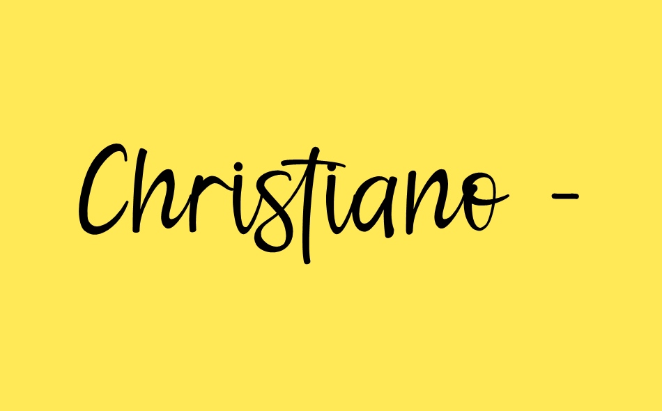 Christiano font big