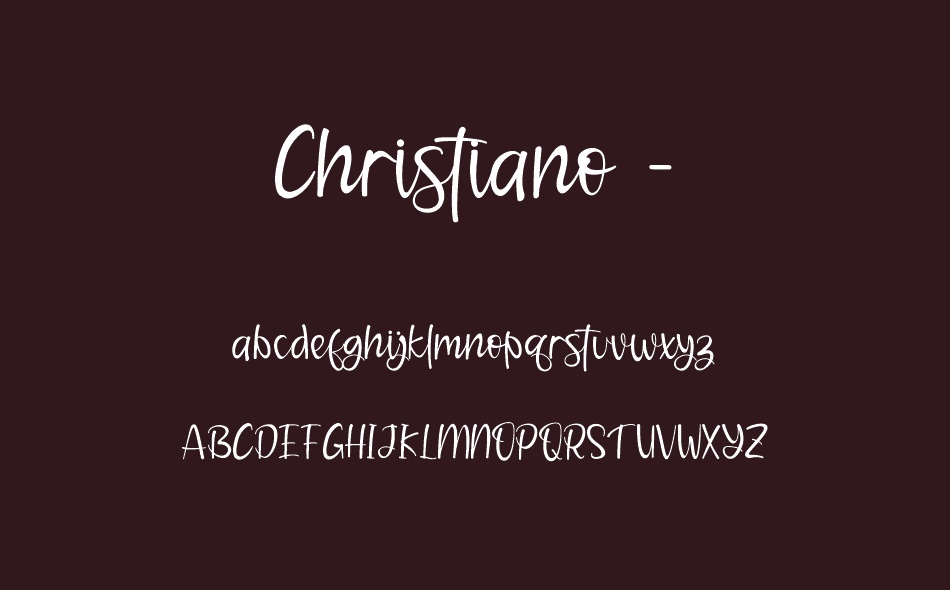 Christiano font