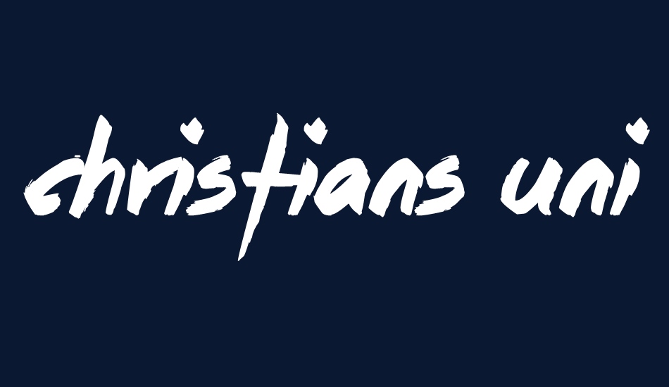 Christians United font big