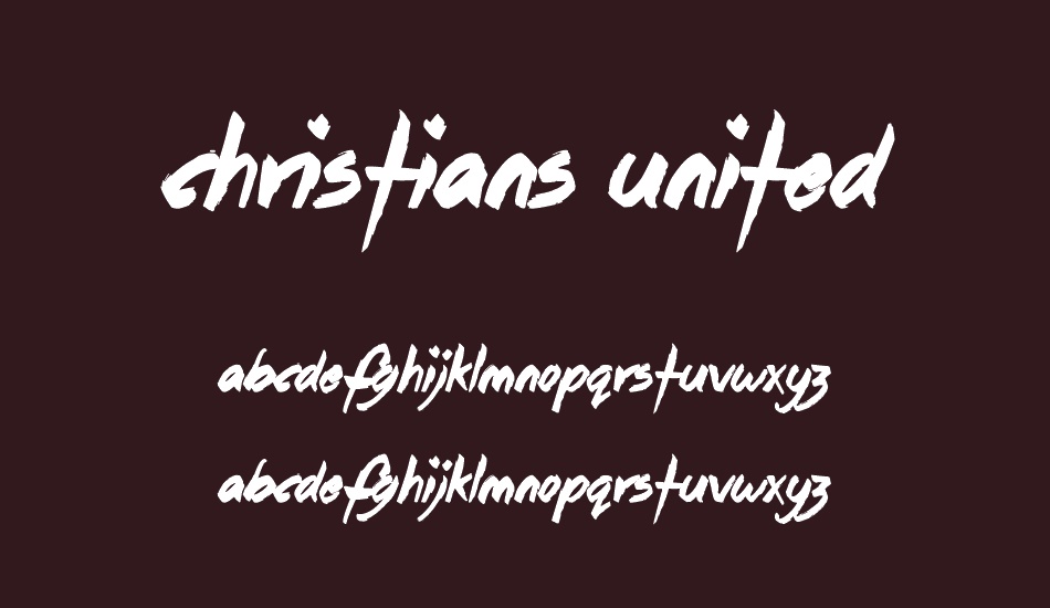 Christians United font