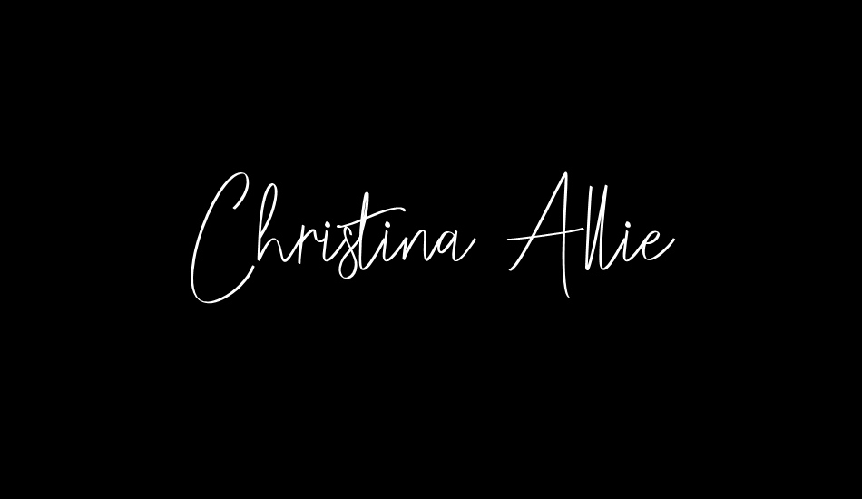 Christina Allie font big