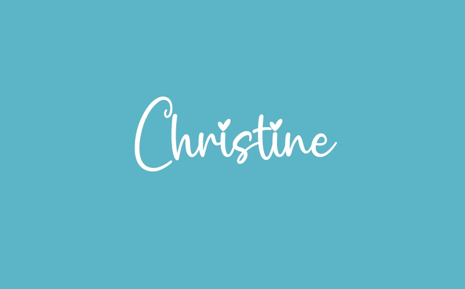 Christine font big