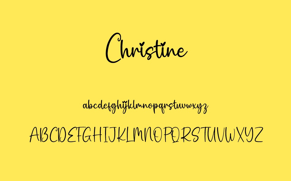 Christine font