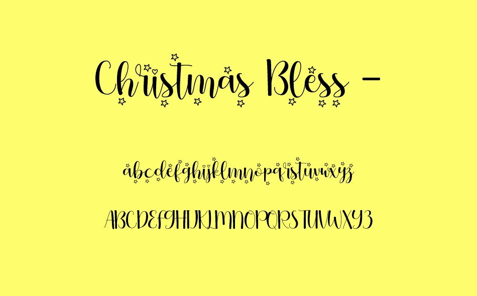 Christmas Bless font