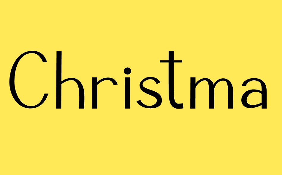 Christmas Combine Sans font big