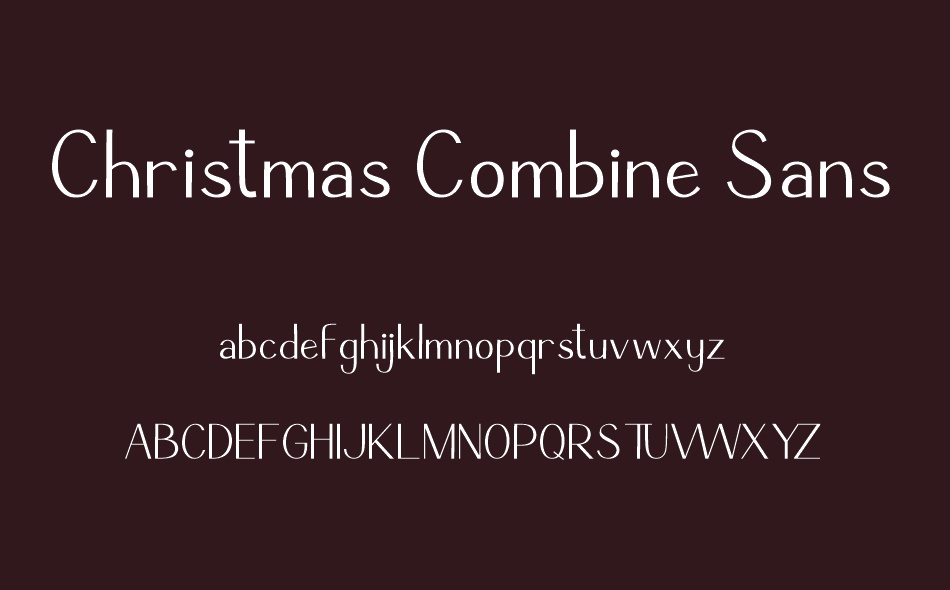 Christmas Combine Sans font