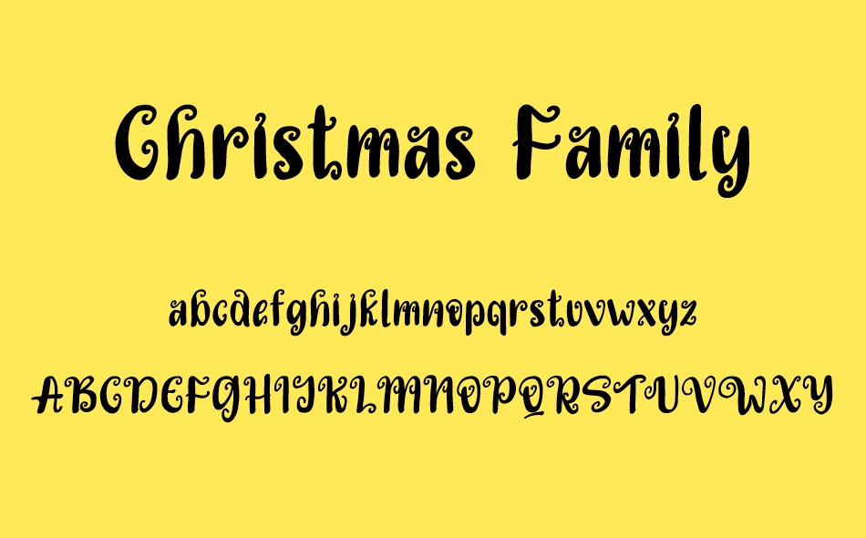 Christmas Family font