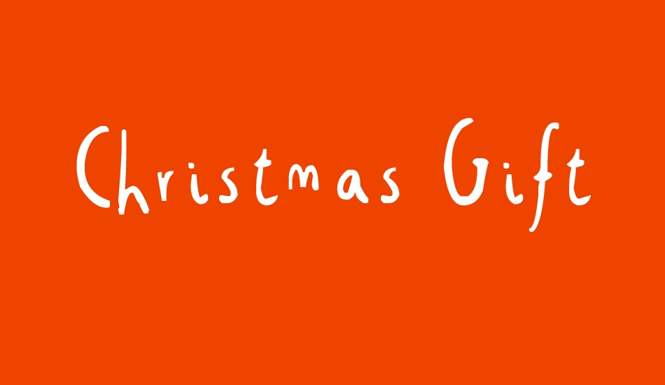 Christmas Gift font big